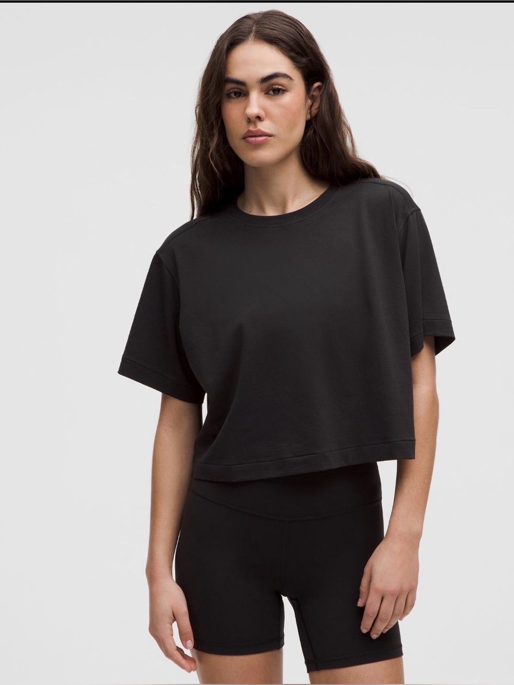 Lululemon All Yours Cotton Tee Cropped